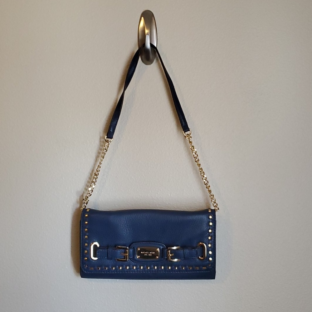 Michael Kors Blue Shoulder clutch